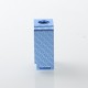 YFTK Boro Tank for SXK BB / Billet AIO Box Mod Kit - Blue, Aluminum Carbon Fiber Pattern Laser