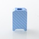 YFTK Boro Tank for SXK BB / Billet AIO Box Mod Kit - Blue, Aluminum Carbon Fiber Pattern Laser