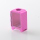 YFTK Boro Tank for SXK BB / Billet AIO Box Mod Kit - Pink, Aluminum Carbon Fiber Pattern Laser