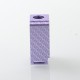 YFTK Boro Tank for SXK BB / Billet AIO Box Mod Kit - Purple, Aluminum Carbon Fiber Pattern Laser