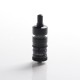 YFTK Flash e-Vapor V4.5S+ Style RTA Rebuildable Tank Atomizer - Black, 316 Stainless Steel + Glass, 4.5ml, 23mm Diameter