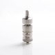 YFTK Flash e-Vapor V4.5S+ Style RTA Rebuildable Tank Vape Atomizer - Silver, 316 Stainless Steel + Glass, 4.5ml, 23mm Diameter